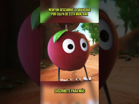 😂 Newton descubrió la gravedad por culpa de esta manzana #shorts