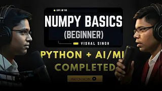 NumPy Tutorial Day 1 NumPy Basics for Beginners Python