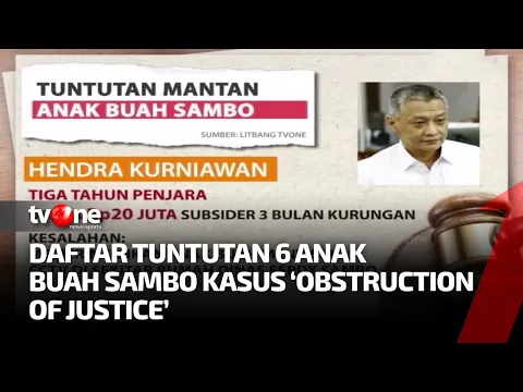 Tuntutan 6 Anak Buah Ferdy Sambo Terdakwa Kasus "Obstruction of Justice"