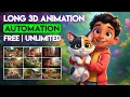 Make a Full 3D Cartoon Animation with FREE AI Tools | Consistent Characters + Automated Workflow