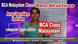 Array Operations - Insertion Malayalam
