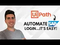 How To Automate SAP Login with UiPath Tutorial