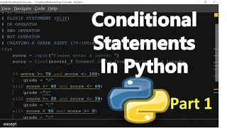 Conditional Statements in Python - Part 1