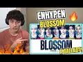 Lagu ENHYPEN 'BLOSSOM' Lyrics REACTION!