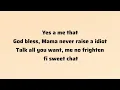 Protoje, Shenseea - Goddess  (Lyrics)