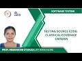 Testing Source Code Classical Coverage Criteria
