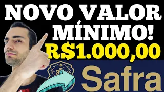 URGENTE! ANTECIPAÇÃO SAQUE ANIVERSÁRIO BANCO SAFRA! VALOR MÍNIMO AGORA DE R$1.000,00!