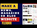 How to Make a Complete BLOG or News Website using Html CSS Reactjs