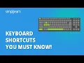 Keyboard Shortcuts You Must Know Become Keyboard Master Useful Keyboard Shortcuts Simplilearn