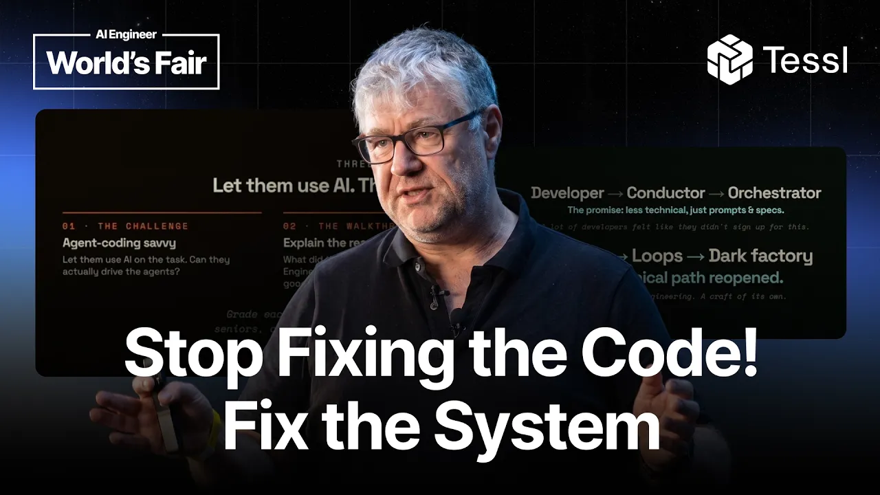 Coding Agents Don't Scale Themselves. Neither Do Your Teams. — Patrick Debois, Tessl: video thumbnail