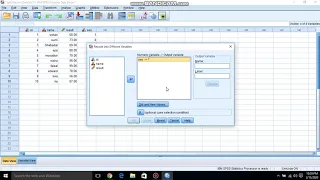 recode into same and different variable