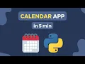 Create a GUI Calendar using Python and Tkinter Tutorial For Beginners