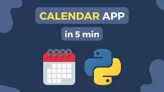 Create a GUI Calendar using Python and Tkinter Tutorial For Beginners