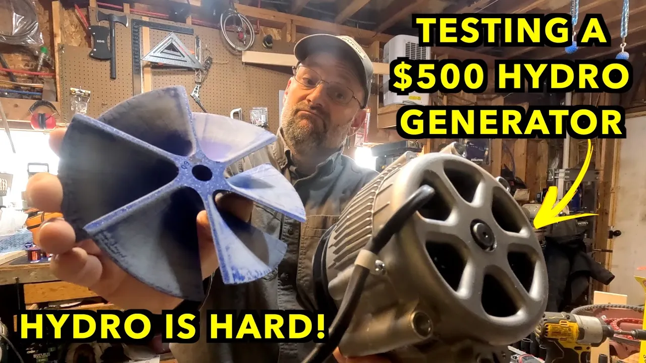 Testing A Real Hydro Generator, Missouri Wind & Solar Freedom 1600 PMG