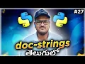Python doc-strings in Telugu Srk Codes