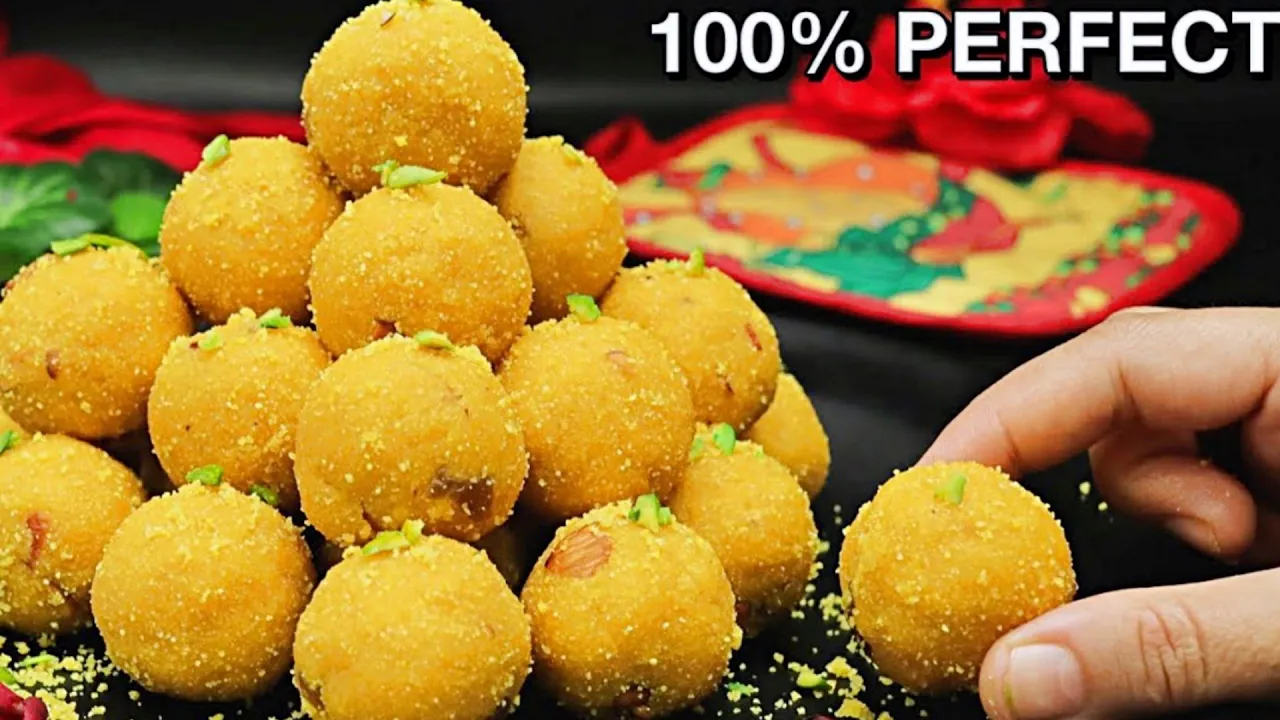 Authentic Besan Ladoo - Besan Ladoo Recipe with Tips & Tricks   Besan Laddu