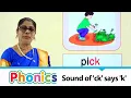 Sound of ck says k Easy Phonetics Phonics Learning part-158