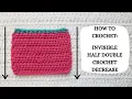 How To Crochet Invisible Half Double Crochet Decrease Tutorial DIY Beginner Crochet Easy