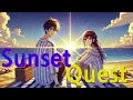 Download Lagu Sunset Quest/Finding peace and hope in sunsets, chasing dreams and freedom by the ocean./feat. AI