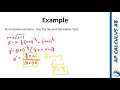 Calc AB Section 3-4 Second Derivative Test Example 2