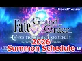 FGO NA 2026 Summon List