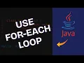 How to Use For-Each Loop in Java 2025