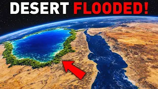 EGYPT S DESERT Flooded with 114 km Artificial River - Water Crisis Looms