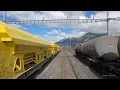 ★ 4K 🇨🇭 St-Triphon - Lausanne - Basel cab ride [10.2021] Swiss Train ride Switzerland