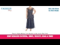 Pisarro Nights Illusion Neck Beaded A-Line Gown Plus Size