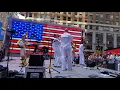 United States Navy Fleet Forces Brass Band Performing In Times Square For Fleet Week 2018