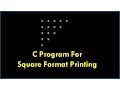 C Program For Pattern Format Printing - How to Print the Triangle Shape Pattern