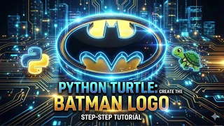 Batman logo making by python turtle
