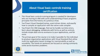 Visual basic controls - What are the Visual Basic controls