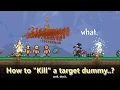 How to Kill a Target Dummy Taking - 2147483648 damage Using Teleporters and dying in Terraria