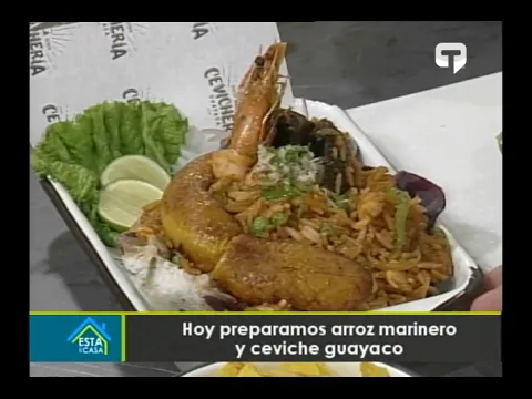 Hoy preparamos arroz marinero y ceviche guayaco