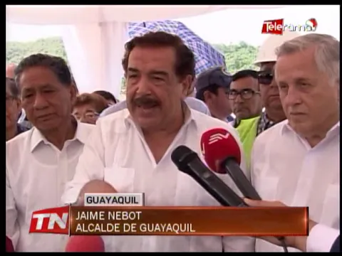 Inspección de obra del puente que unirá a Guayaquil con Daule