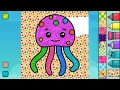 Jellyfish Underwater Coloring Pages for Children