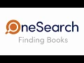 OneSearch - Finding Books