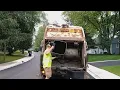 lrs yardwaste truck and trash truck