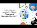 Mixed-Methods research - What is Exploratory Sequential Design