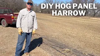 DIY Field HARROW Leveling and Spreading Manure