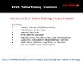 Advance Java Online Training Course Content - Best Software Training Institute