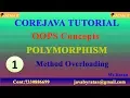 Core java OOPS Concepts -1 POLYMORPHISM Method Overloading By Ratan Sir