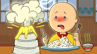 Caillou at the Restaurant Caillou Cartoon