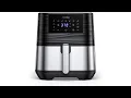 Innsky IS-EE002 Air Fryer, 5.8 Quart, 1700-Watt Stainless Steel Air Fryers Oven | Best Price