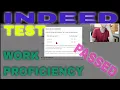 Indeed Employment TEST x2 Work Proficiency Construction Site PASSED