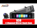Download Lagu Adinkam V38-11.26inch 4 Channel Mirror Dash Cam support 4K Front+1080P Left+1080P Right+1080P Rear