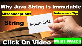 What is String Why String is Immutable in Java What is an immutable object Core Java Interview