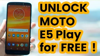 how to unlock Motorola Moto E5 Play