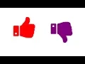 Toggle thumbs up and down with html css and javascript